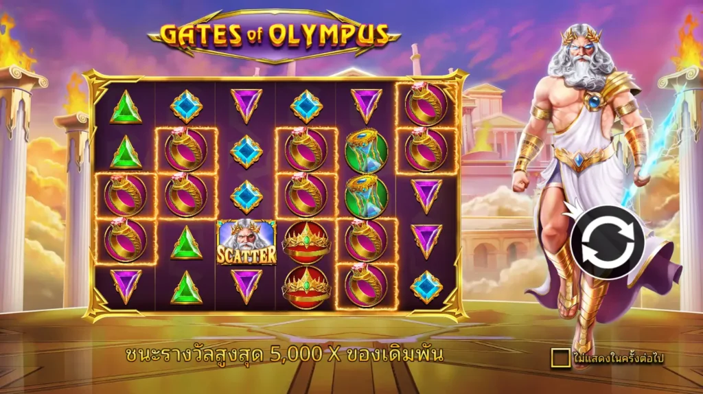 Gates of Olympus รีวิวสล็อตเทพเจ้าสายฟ้า Pragmatic Play ลุ้นรางวัลใหญ่ทุกการหมุน 2 2 5